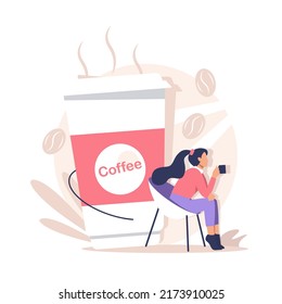 Girl Breakfast, Home Relaxation,Girl Routine, visitor to restaurant or coffee shop