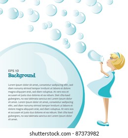girl with bubbles (eps 10)