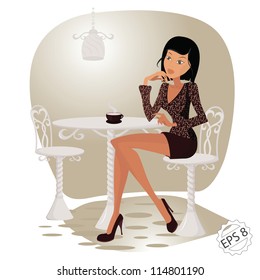 A Girl in the Cafe