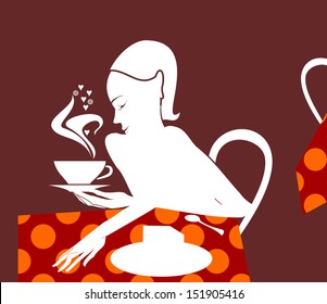 girl in cafe