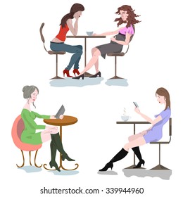 the girl in the cafe 