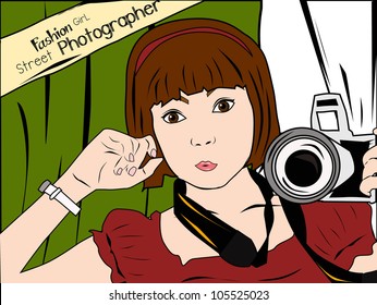 girl with camera