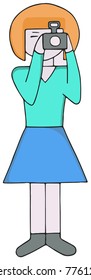 Girl with a camera