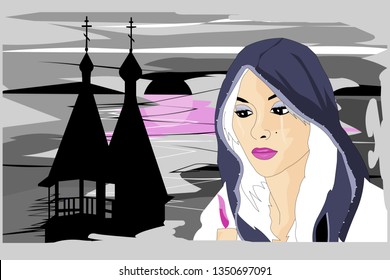 The girl with the candle