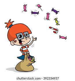 Girl with candy