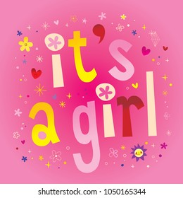 its a girl card