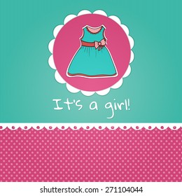 it's a girl card template