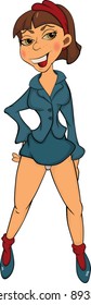  The girl. Cartoon