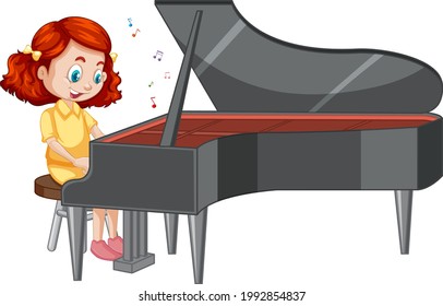 4 150件の ピアノ 少女 のイラスト素材 画像 ベクター画像 Shutterstock