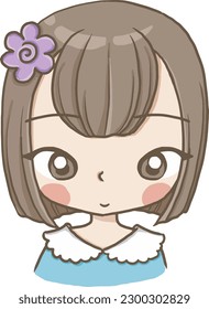 girl cartoon doodle kawaii anime coloring page cute illustration clipart character chibi manga comic drawing line art free download png image