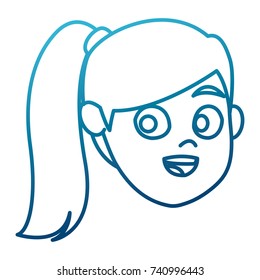 Girl cartoon face