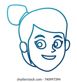 Girl cartoon face