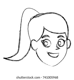 Girl cartoon face