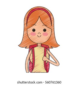 Girl cartoon icon
