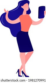 Girl cartoon Illustration 3D Design