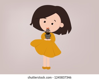 girl cartoon vector