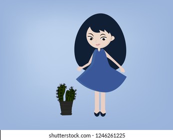 girl cartoon vector