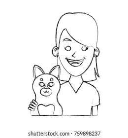 Girl with cat