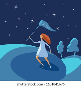 girl catches stars