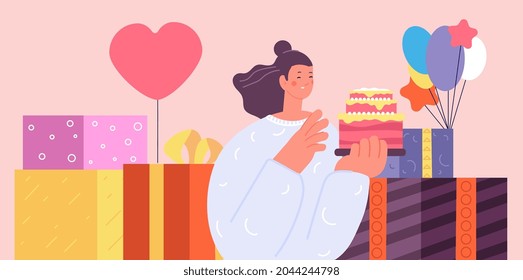 ケーキ食べる女性 のイラスト素材 画像 ベクター画像 Shutterstock