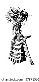 girl with chain