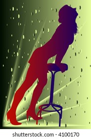 girl with chair