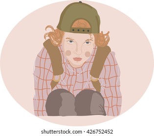 a girl with character