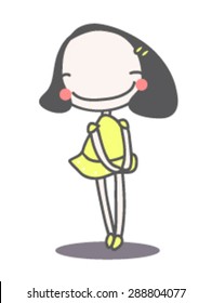 Girl Character vector
