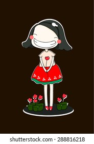 Girl Character vector