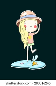 Girl Character vector