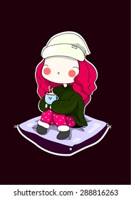 Girl Character vector
