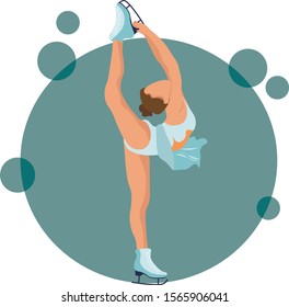 276 Figure skating spin Stock Illustrations, Images & Vectors ...