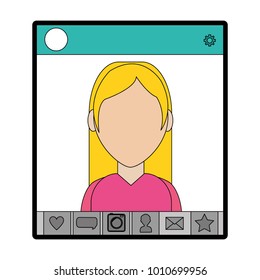 Girl and chat design