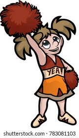 girl cheerleader cheers