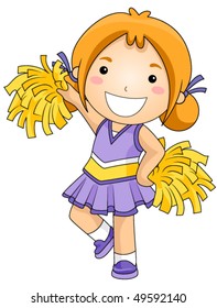 Girl Cheerleader - Vector