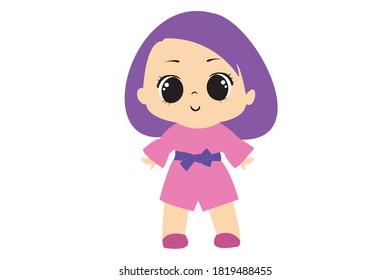 Girl Chibi Character Vector 11