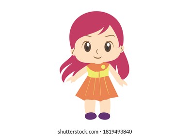 Girl Chibi Character Vector 12