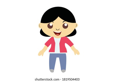 Girl Chibi Character Vector 18