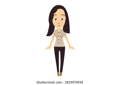 Girl Chibi Character Vector 5