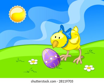 girl chick (editable layers)