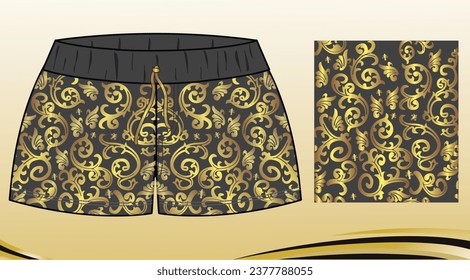 girl child summer mini combed cotton shorts graphic design