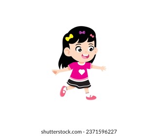 Girl Child Vector Design illustration 