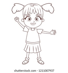 Girl children cartoon