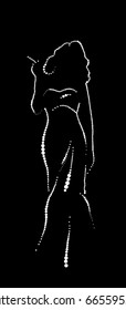 Girl with a cigarette