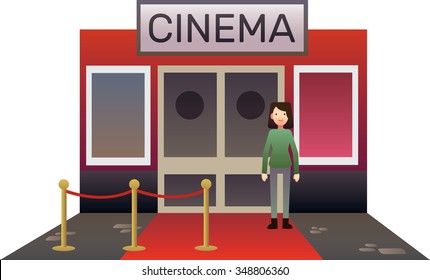 girl in cinema