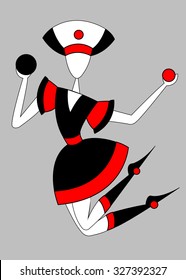 The girl in the circus.