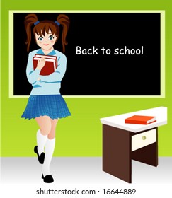 girl at class