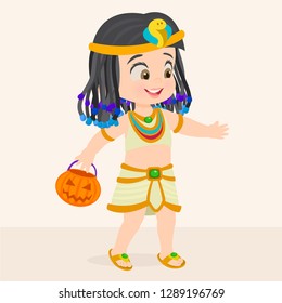 girl in cleopatra costume