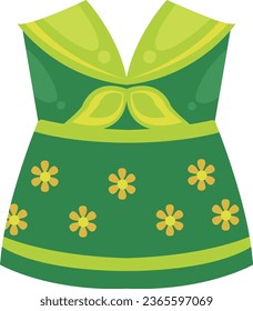 Chica ropa Vector plantilla, buena para el trabajo de diseño y producto para niños.