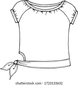girl clothing vector isolated illustration